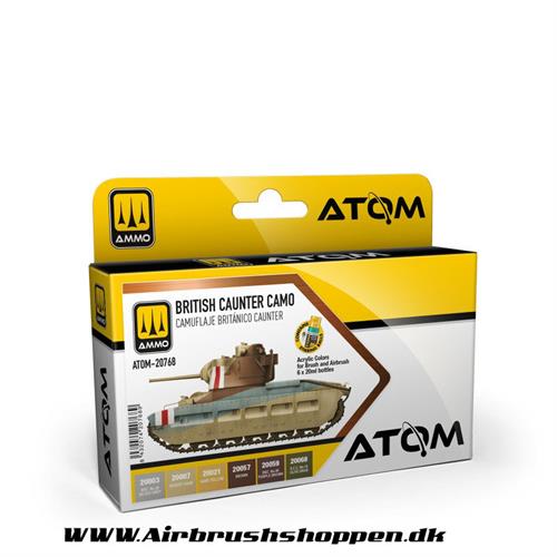 ATOM-20768  -  ATOM Caunter British Camo Set 6 x 20ml